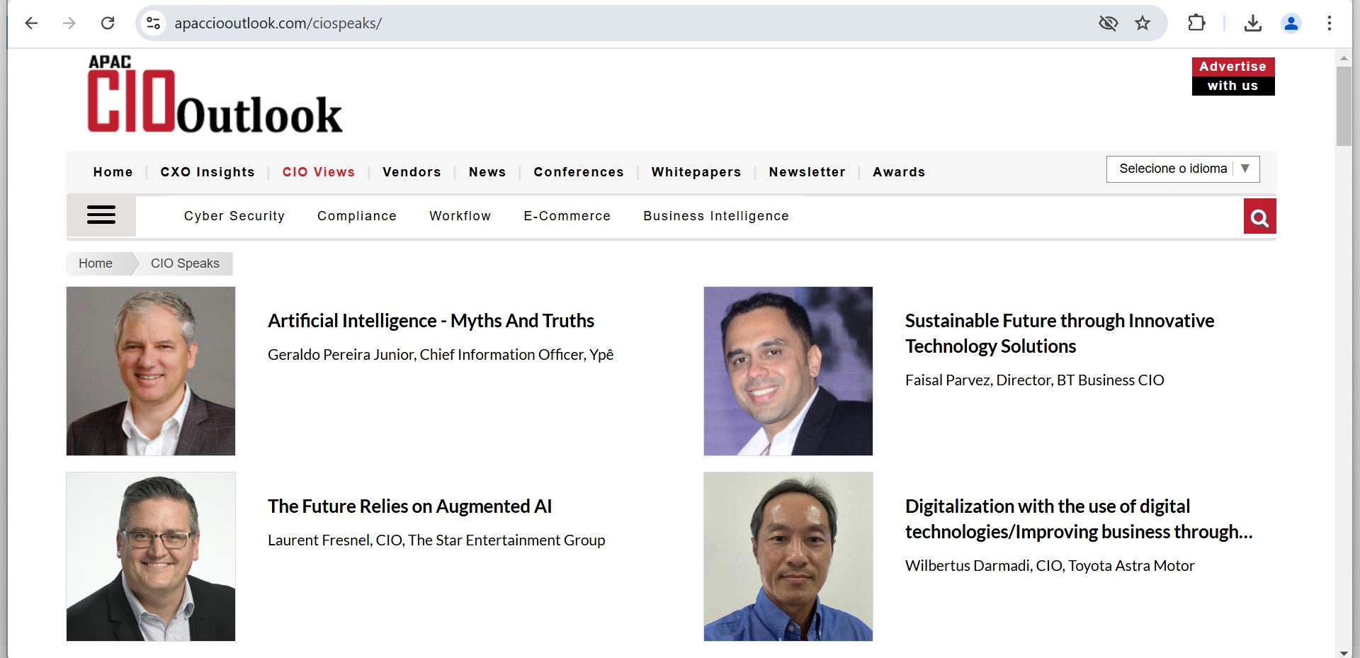 CIO OUTLOOK GERALDO PEREIRA